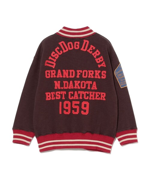 こども ビームス（コドモビームス）の「DENIM DUNGAREE / 1959 スウェット ジャケット 2025FW（105～125cm）（ブルゾン・キッズ・サックスブルー/ブラック・125/115/105）」の5枚目の写真