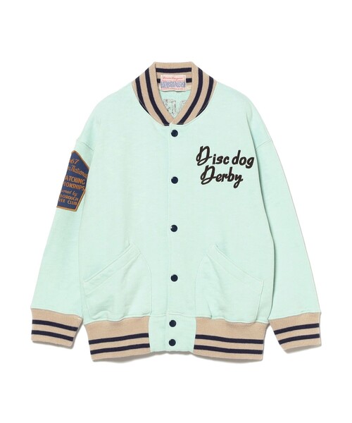 こども ビームス（コドモビームス）の「DENIM DUNGAREE / 1959 スウェット ジャケット 2025FW（105～125cm）（ブルゾン・キッズ・サックスブルー/ブラック・125/115/105）」の7枚目の写真