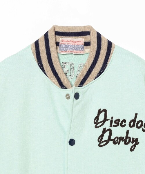 こども ビームス（コドモビームス）の「DENIM DUNGAREE / 1959 スウェット ジャケット 2025FW（105～125cm）（ブルゾン・キッズ・サックスブルー/ブラック・125/115/105）」の8枚目の写真