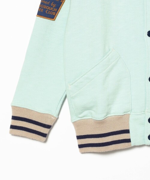 こども ビームス（コドモビームス）の「DENIM DUNGAREE / 1959 スウェット ジャケット 2025FW（105～125cm）（ブルゾン・キッズ・サックスブルー/ブラック・125/115/105）」の9枚目の写真