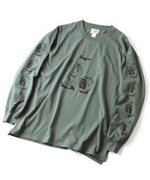 LEONID 花柄 長袖Tシャツ モスグリーングレー モスグリーン」に該当するTシャツ/カットソーファッション通販 - ZOZOTOWN