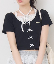 ems excite | 前リボンキャミドッキングCT(Tシャツ/カットソー)