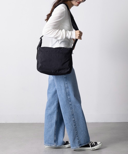 EARTH MADE（アースメイド）の「【EARTH MADE】7POCKET INSIDE PRINT SHOULDER（ショルダーバッグ・レディース・チャコールグレー/ベージュ/ネイビー/ブラウン/ブラック・FREE）」の9枚目の写真