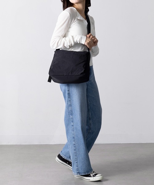 EARTH MADE（アースメイド）の「【EARTH MADE】7POCKET INSIDE PRINT SHOULDER（ショルダーバッグ・レディース・チャコールグレー/ベージュ/ネイビー/ブラウン/ブラック・FREE）」の10枚目の写真