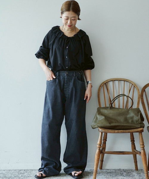 JOURNAL STANDARD - 新品◆ジャーナルスタンダードラックス◆コットンサテン フリルパフブラウス◆ journal standard luxe コットンサテン フリルパフブラウス