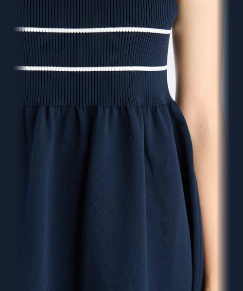 To b. by agnes b.（トゥービーバイアニエスベー）の「ノースリーブ ロング ニット ワンピース（ワンピース・レディース・ブルー系その他・FREE）」の5枚目の写真