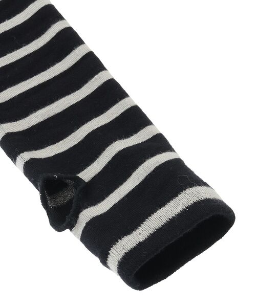 Green　Parks（グリーンパークス）の「JAMGARDEN.UVカットボーダーアームカバー（アームカバー・レディース・ブラック・FREE）」の4枚目の写真