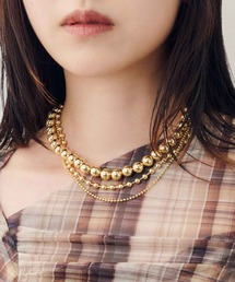 GOLDY | ビッグ バブル メタル ネックレス(ネックレス)