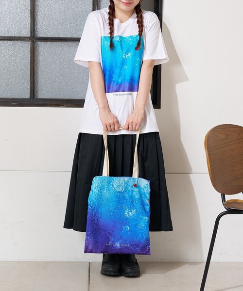 BIRTHDAY BAR（バースデイバー）の「旅する喫茶×BIRTHDAY BAR　TOTE BAG（トートバッグ・レディース・ピンク/イエロー/ブルー・0）」の5枚目の写真