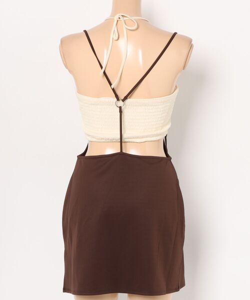 Knuth Marf（クヌースマーフ）の「Knuth Marf Suspender Swim Wear（水着・レディース・ブラック/オフホワイト・FREE）」の4枚目の写真