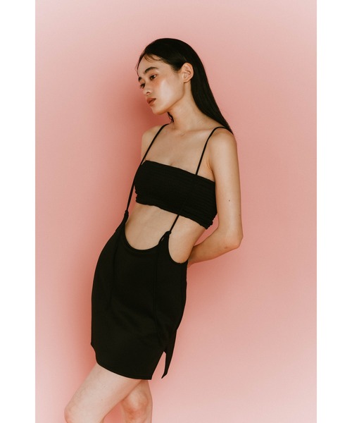 Knuth Marf（クヌースマーフ）の「Knuth Marf Suspender Swim Wear（水着・レディース・ブラック/オフホワイト・FREE）」の5枚目の写真