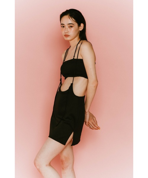 Knuth Marf（クヌースマーフ）の「Knuth Marf Suspender Swim Wear（水着・レディース・ブラック/オフホワイト・FREE）」の7枚目の写真