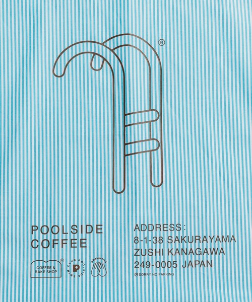 FREAK'S STORE（フリークスストア）の「別注 POOLSIDE COFFEE TOTE BAG/プールサイドコーヒー トートバッグ（トートバッグ・レディース・ブラック/イエロー/サックスブルー/レッド・ONE SIZE）」の9枚目の写真