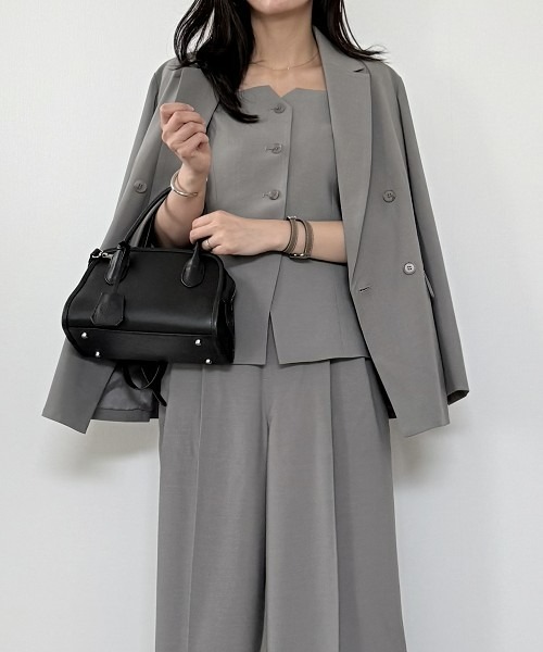 セール】【みさとさんコラボ】フロントボタンビスチェ＋センタープレス