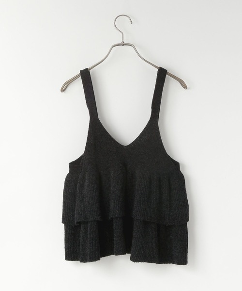 LOWRYS FARM（ローリーズファーム）の「モールペプラムベスト　581091（ベスト・レディース・ブラウン/ダークグレー/ベージュ・FREE）」の12枚目の写真