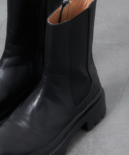 ATELIER　BRUGGE ブーツ黒L ATELIER BRUGGE ブーツ BRUGGE/アトリエブルージュ レザー