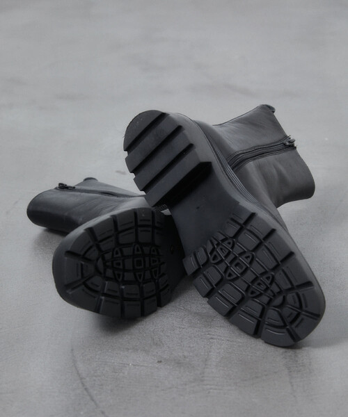 ATELIER BRUGGE アトリエブルージュ レザーサイドゴアブーツ　S セール】ATELIER BRUGGE/アトリエブルージュ レザー サイドゴア