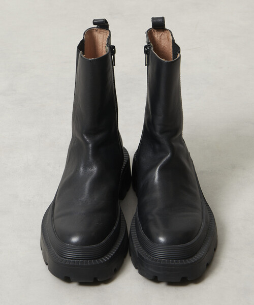 セール】ATELIER BRUGGE/アトリエブルージュ レザー サイドゴア タンク