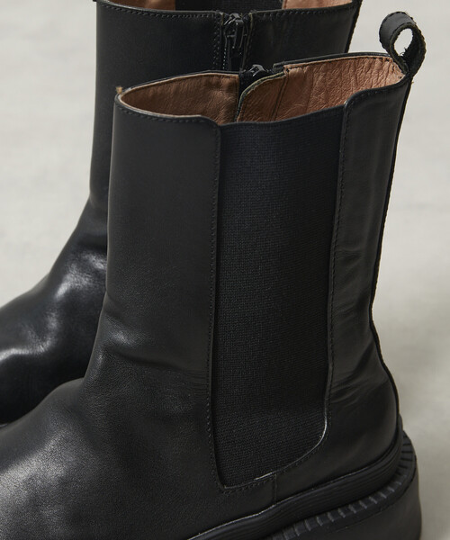 セール】ATELIER BRUGGE/アトリエブルージュ レザー サイドゴア