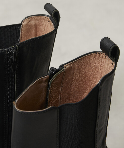 ATELIER BRUGGE/アトリエブルージュ レザー サイドゴア タンクブーツ