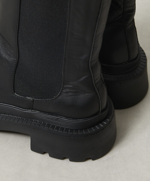 ATELIER BRUGGE/アトリエブルージュ レザー サイドゴア タンク