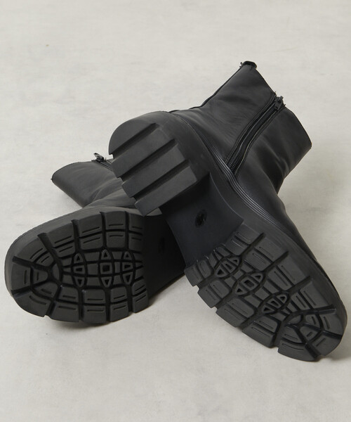 セール】ATELIER BRUGGE/アトリエブルージュ レザー サイドゴア タンク