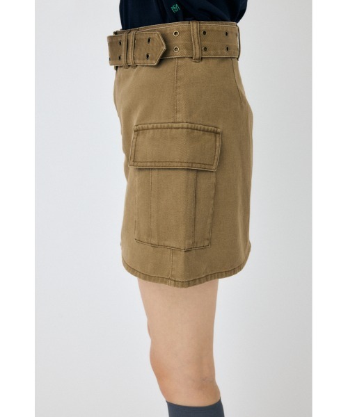 MOUSSY（マウジー）の「【25年AW新作】BELT ミニスカート（スカート・レディース・ベージュ/ダークグレー・1/2）」の12枚目の写真
