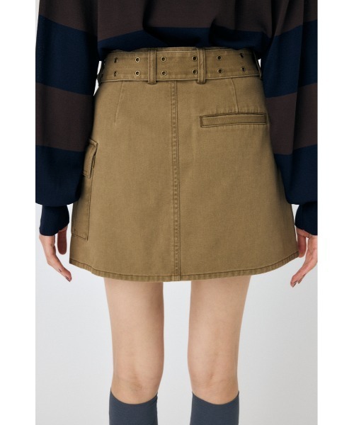 MOUSSY（マウジー）の「【25年AW新作】BELT ミニスカート（スカート・レディース・ベージュ/ダークグレー・1/2）」の13枚目の写真