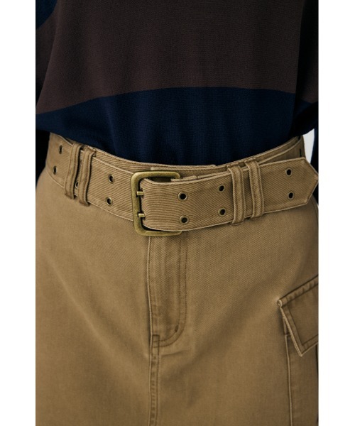 MOUSSY（マウジー）の「【25年AW新作】BELT ミニスカート（スカート・レディース・ベージュ/ダークグレー・1/2）」の14枚目の写真