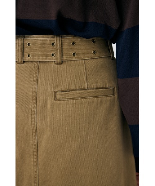 MOUSSY（マウジー）の「【25年AW新作】BELT ミニスカート（スカート・レディース・ベージュ/ダークグレー・1/2）」の15枚目の写真