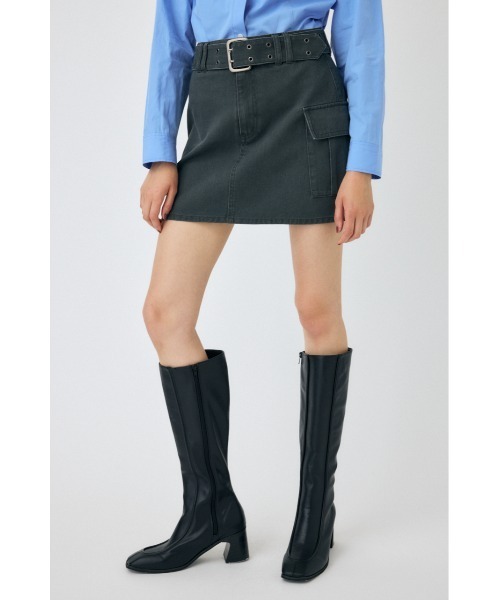 MOUSSY（マウジー）の「【25年AW新作】BELT ミニスカート（スカート・レディース・ベージュ/ダークグレー・1/2）」の22枚目の写真