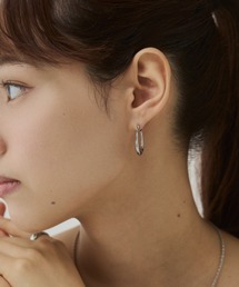 【 金属アレルギー対応 】オーバルフープピアス サージカルステンレス(両耳用)
