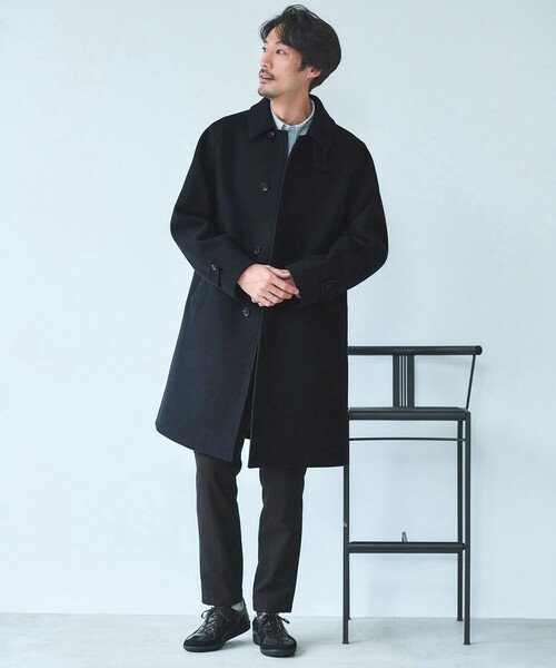 SENTDALE WOOL ステンカラーコート（ステンカラーコート）｜green