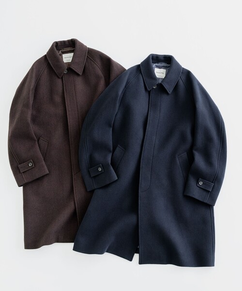 SENTDALE WOOL ステンカラーコート（ステンカラーコート）｜green