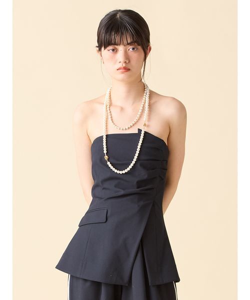 ドレープビスチェ（その他トップス）｜LILY BROWN（リリーブラウン）の