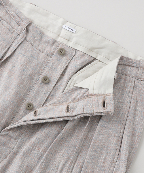 FILL THE BILL（フィルザビル）の「FILL THE BILL / フィルザビル PALM BEACH TROUSERS 307-251003（その他パンツ・メンズ・ベージュ・MEDIUM/LARGE）」の6枚目の写真