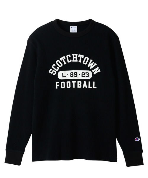 Champion(チャンピオン)の「Champion Sleeve T-Shirt(Tシャツ/カットソー・メンズ・オリーブ/ホワイト×ブルー/ブラック×ホワイト/ネイビー/ブラック×グレー・XL/L/M)」の3枚目の写真
