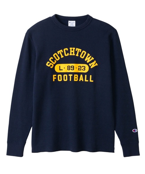 Champion(チャンピオン)の「Champion Sleeve T-Shirt(Tシャツ/カットソー・メンズ・オリーブ/ホワイト×ブルー/ブラック×ホワイト/ネイビー/ブラック×グレー・XL/L/M)」の5枚目の写真