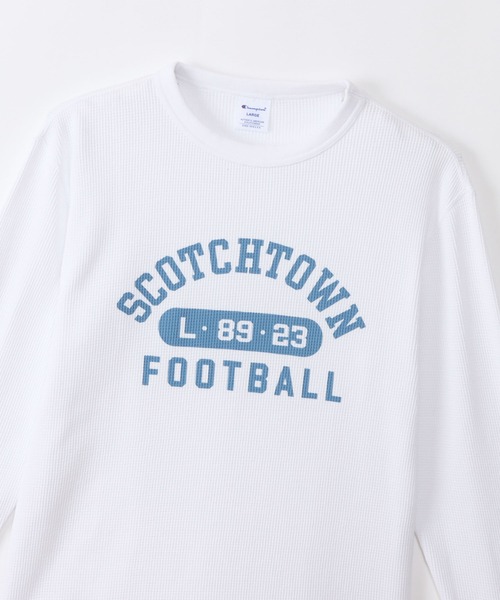 Champion(チャンピオン)の「Champion Sleeve T-Shirt(Tシャツ/カットソー・メンズ・オリーブ/ホワイト×ブルー/ブラック×ホワイト/ネイビー/ブラック×グレー・XL/L/M)」の6枚目の写真