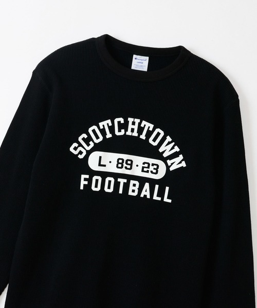 Champion(チャンピオン)の「Champion Sleeve T-Shirt(Tシャツ/カットソー・メンズ・オリーブ/ホワイト×ブルー/ブラック×ホワイト/ネイビー/ブラック×グレー・XL/L/M)」の14枚目の写真