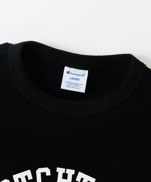 Champion(チャンピオン)の「Champion Sleeve T-Shirt(Tシャツ/カットソー・メンズ・オリーブ/ホワイト×ブルー/ブラック×ホワイト/ネイビー/ブラック×グレー・XL/L/M)」の15枚目の写真