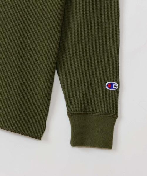 Champion(チャンピオン)の「Champion Sleeve T-Shirt(Tシャツ/カットソー・メンズ・オリーブ/ホワイト×ブルー/ブラック×ホワイト/ネイビー/ブラック×グレー・XL/L/M)」の21枚目の写真