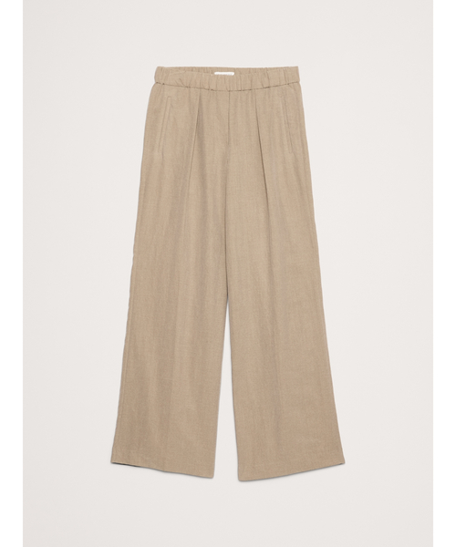 Banana Republic(バナナリパブリック)の「ミッドライズ ワイドレッグ ドレーピー プルオンパンツ(その他パンツ・レディース・ベージュ/ネイビー・M/L/S/XS)」の12枚目の写真