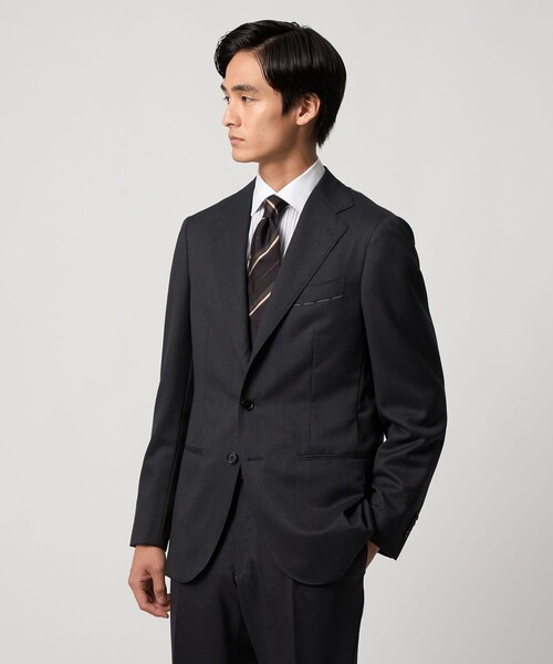 UNITED ARROWS(ユナイテッドアローズ)の「イージーケア AG キャンディーストライプ セミワイドカラー クレリックシャツ 抗菌防臭(ビジネスシャツ・メンズ・グレー系・41cm/38cm/40cm/39cm)」の13枚目の写真