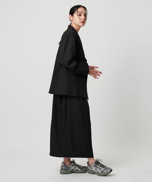 BEAUTY&YOUTH UNITED ARROWS（ビューティーアンドユースユナイテッドアローズ）の「【WEB限定 Wardrobe DAILY MINIMAL】ウールライク メランジダブルジャケット ウォッシャブル（テーラードジャケット・レディース・ブラック/ベージュ/ダークグレー・L/M/S）」の21枚目の写真