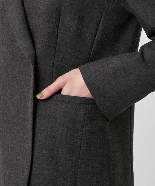 WEB限定 Wardrobe DAILY MINIMAL】ウールライク メランジダブル