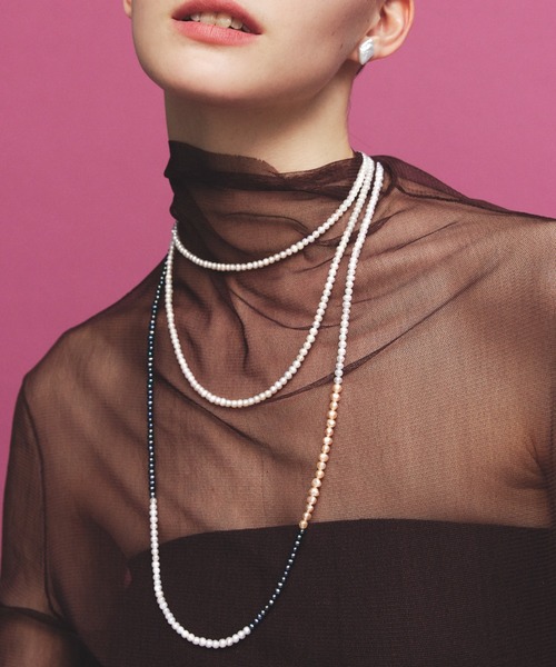 ネックレス 【les bon bon】sunlight long necklace yellow gold サン 