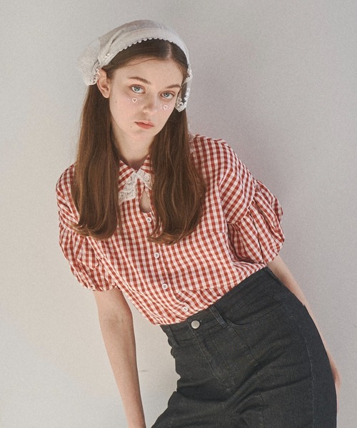 涙あきなで肩ブラウス