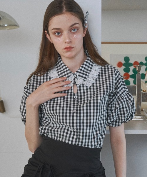 涙あきなで肩ブラウス