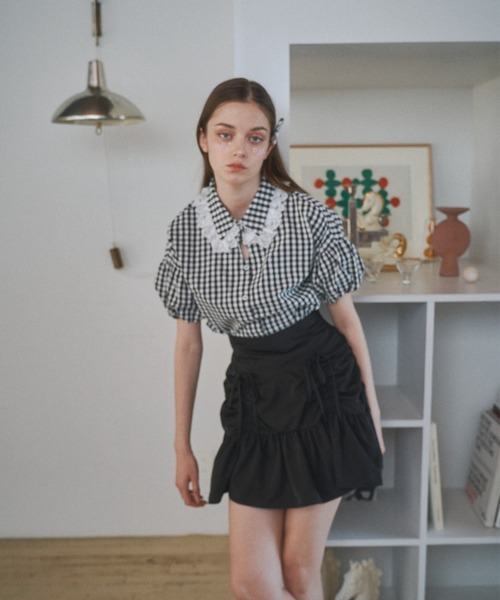 涙あきなで肩ブラウス